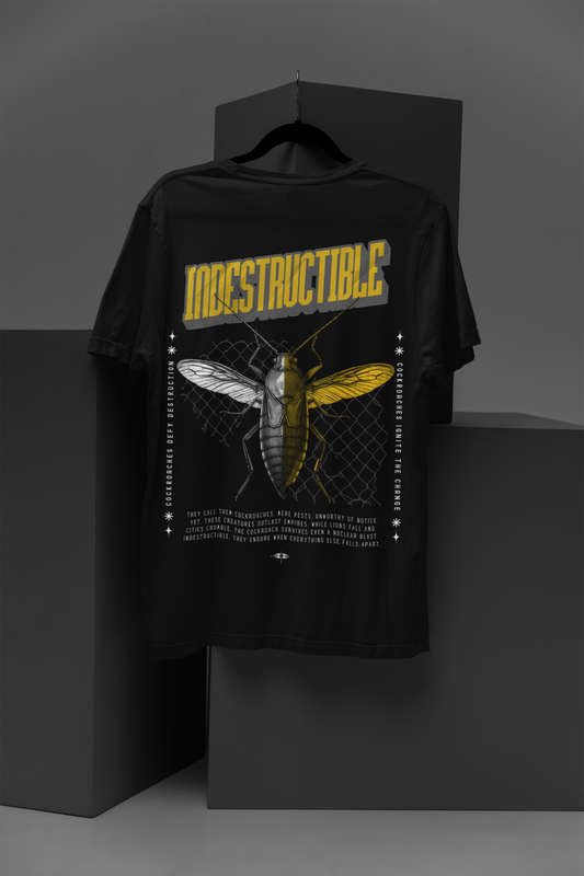 INDESTRUCTIBLE Oversized T-Shirt – Cockroach Revolution Collection